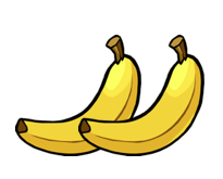 2 bananas