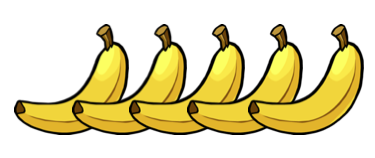 5 bananas